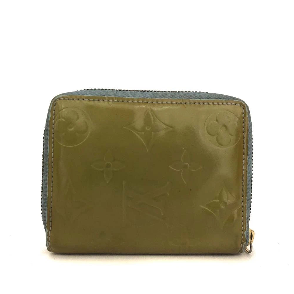 Louis Vuitton Monogram Vernis Patent Leather Broom Zip Around Wallet BJ0949