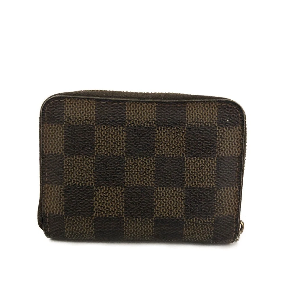 $560 2009 Louis Vuitton Damier Ebene Zippy Coin Wallet  SN0089