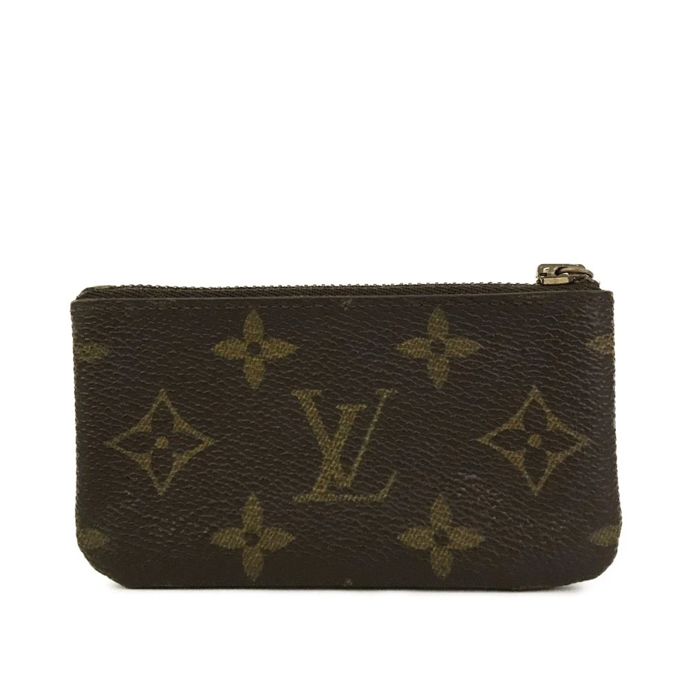Louis Vuitton Monogram Pochette Cles Wallet Coin Purse Brown CA0956