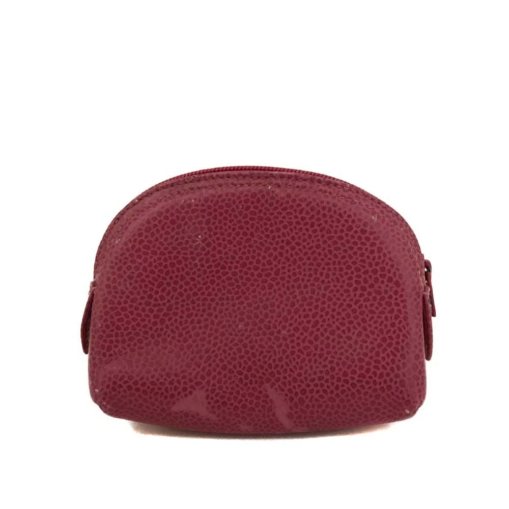 CHANEL CC Logo Grained Calfskin Coin Purse Wallet