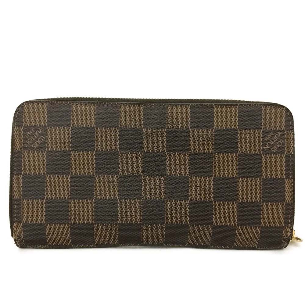 Louis Vuitton Damier Zippy Zip Around Long Wallet Purse Brown/3CH1202