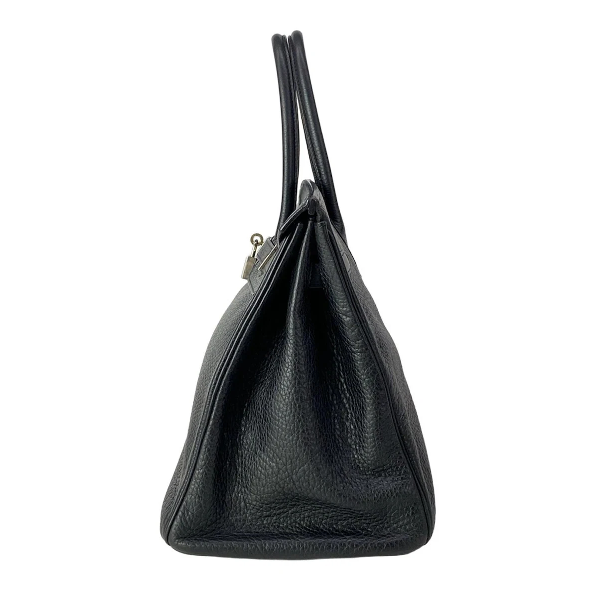 HERMES Birkin 35 Black Togo Square J Handbag