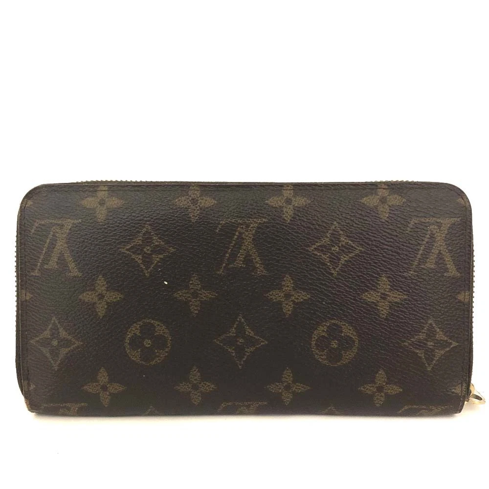 EGA Louis Vuitton Monogram Zippy Zip Around Long Wallet Purse Brown/3CH0320
