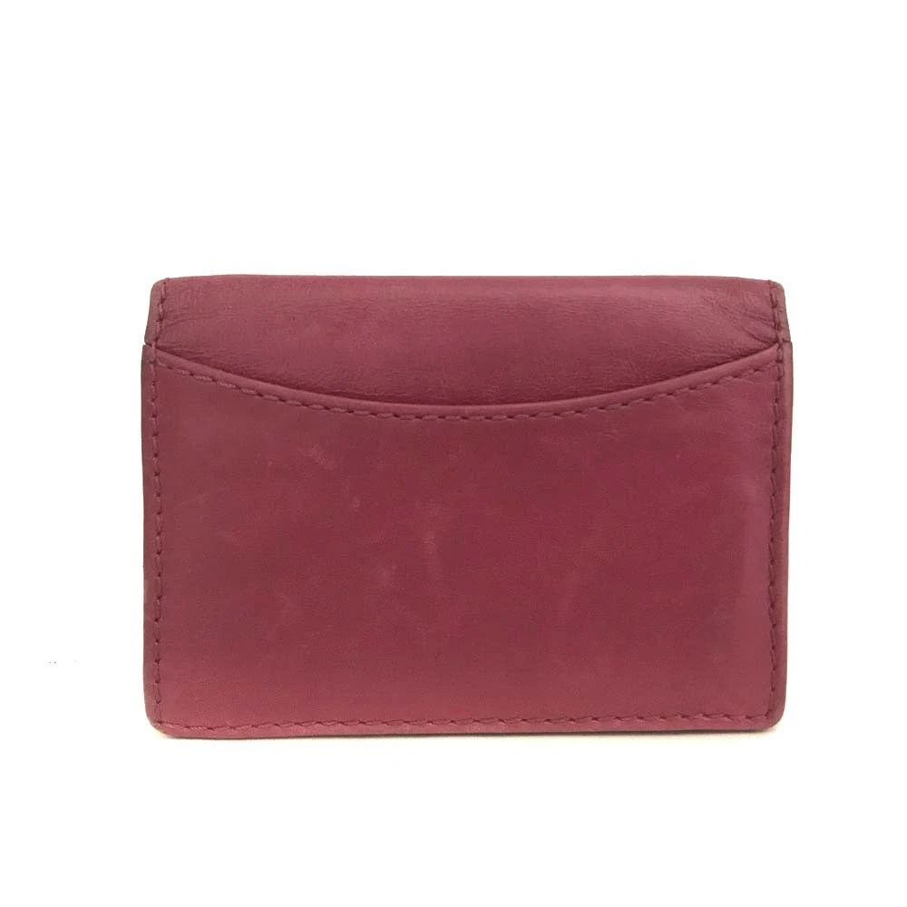 Chloe Bay Leather Card Case Pink