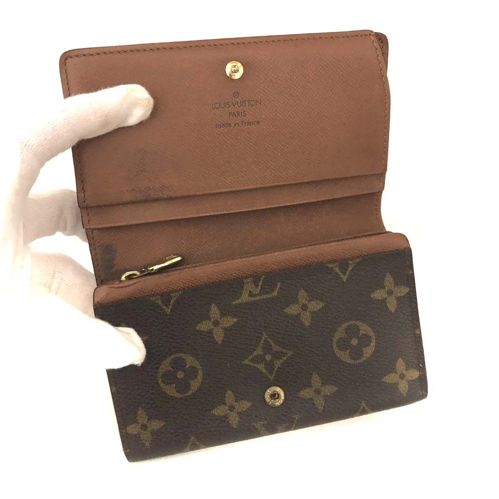 Louis Vuitton Monogram Porte Monnaie Billets Tresor Bifold Wallet RA0969
