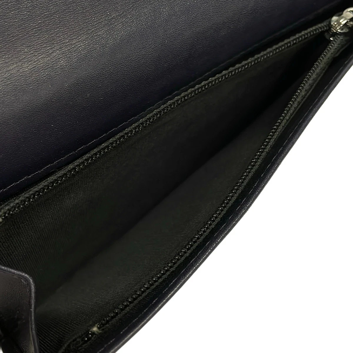 CHANEL A48641 Purple Leather Long Wallet