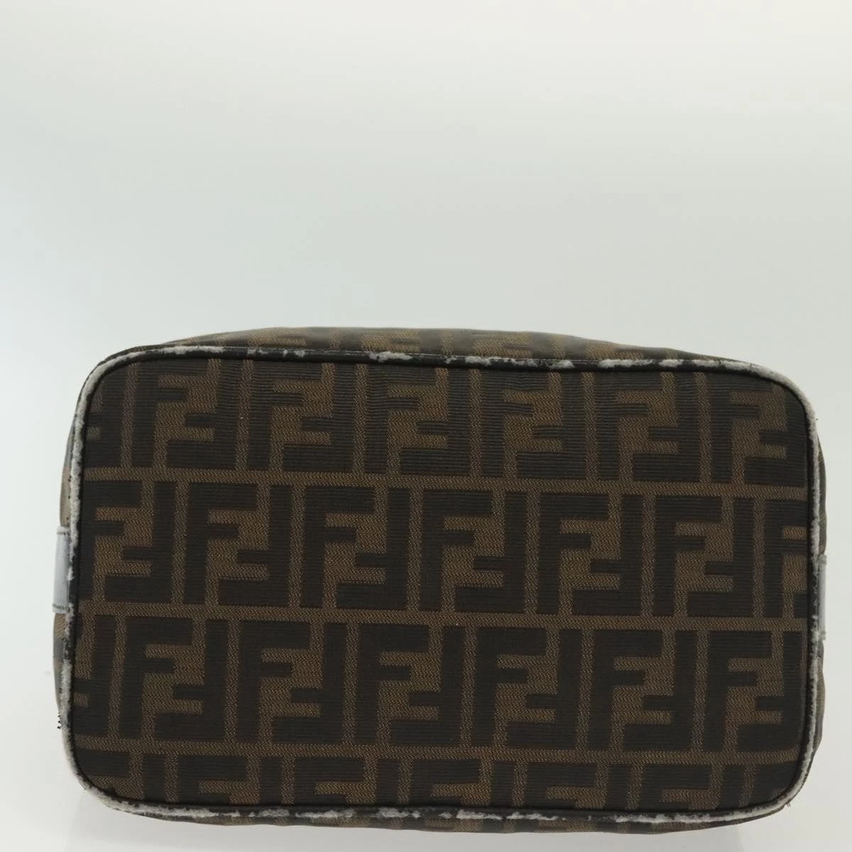 $980 2003 Fendi Zucca Canvas Vanity Hand Bag 2211-26715-009