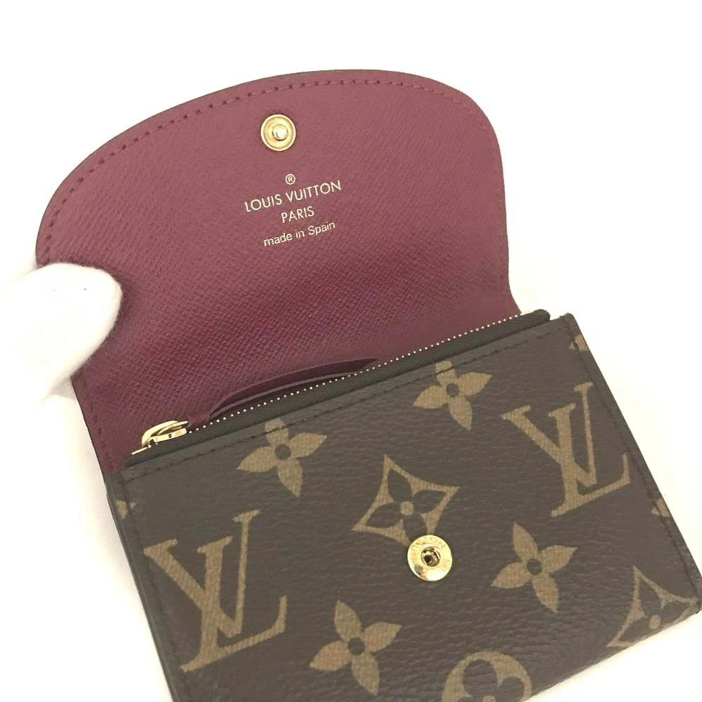 Louis Vuitton Monogram Porte Monnaie Rosalie Coin Purse Wallet Brown/6CF1215