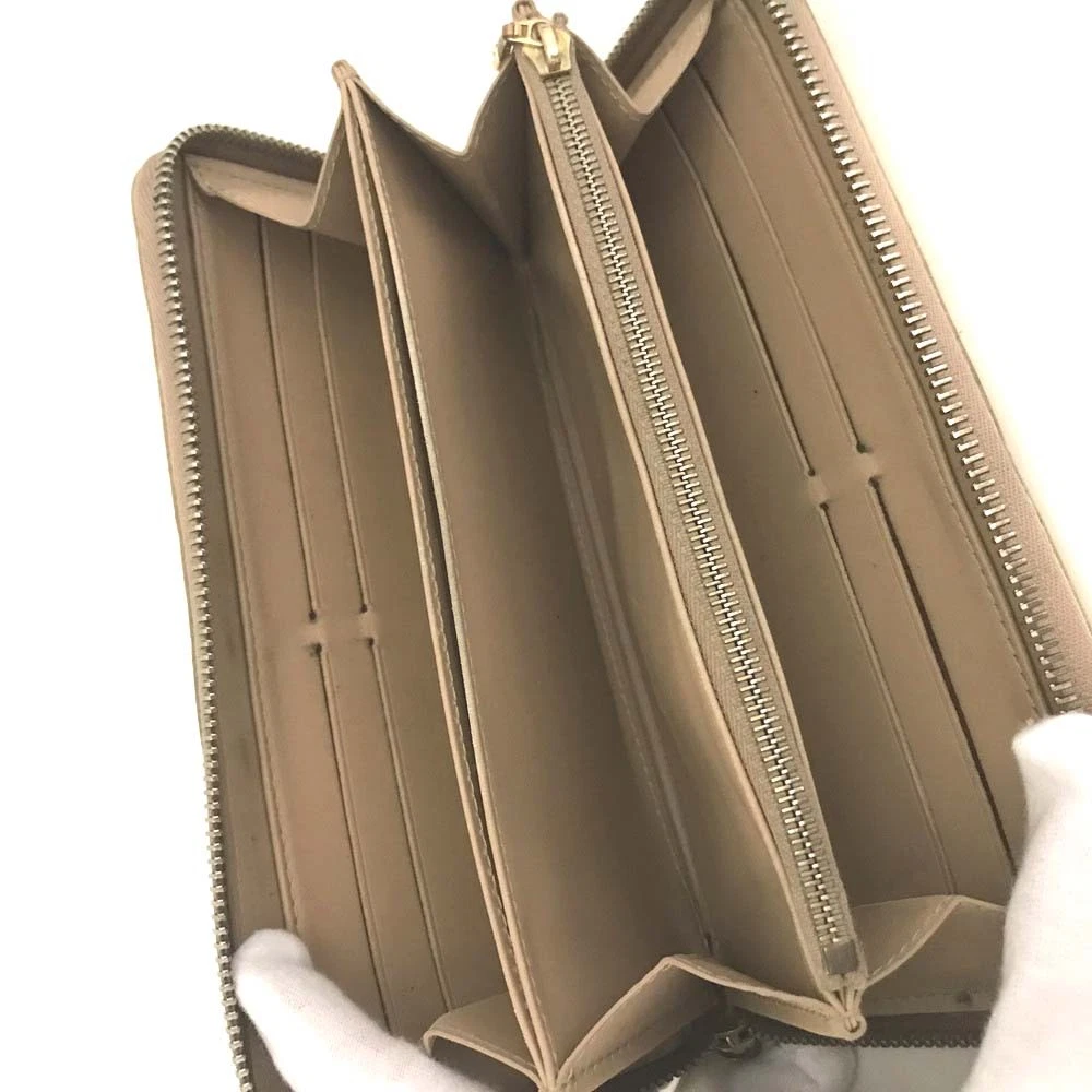 $1120 2006 Louis Vuitton Monogram Vernis Zippy Zip Around Long Wallet Noisette CA0066