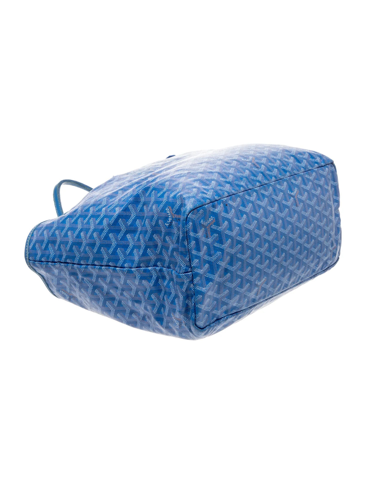 $1890 Goyard Goyardine Saint Louis PM Sky Blue 10021130
