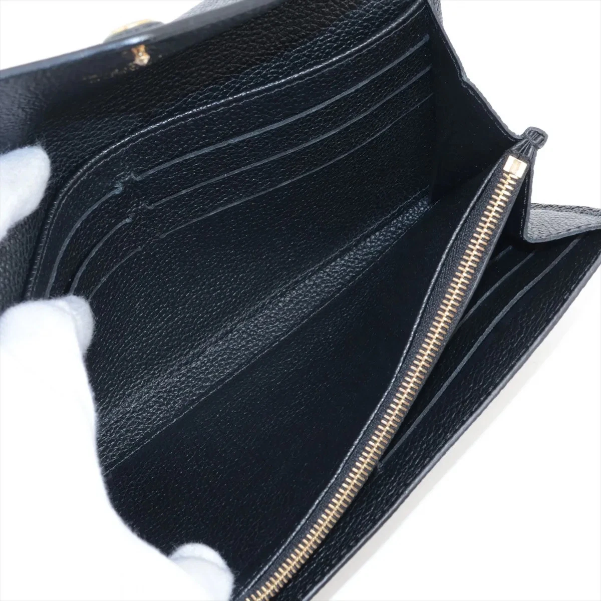 Louis Vuitton Empreinte Portefeuille Sarah M61182 Noir Long Wallet