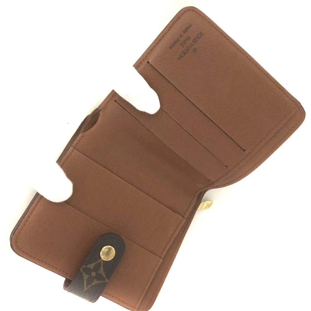 EGA Louis Vuitton Monogram Compact Zip Bifold Wallet Brown/3CH0350
