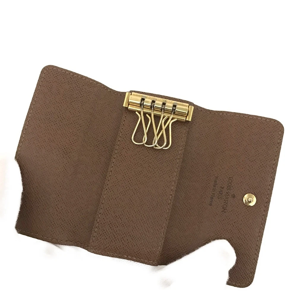 $345 Louis Vuitton Monogram Multicles 4 Ring Key Case Brown