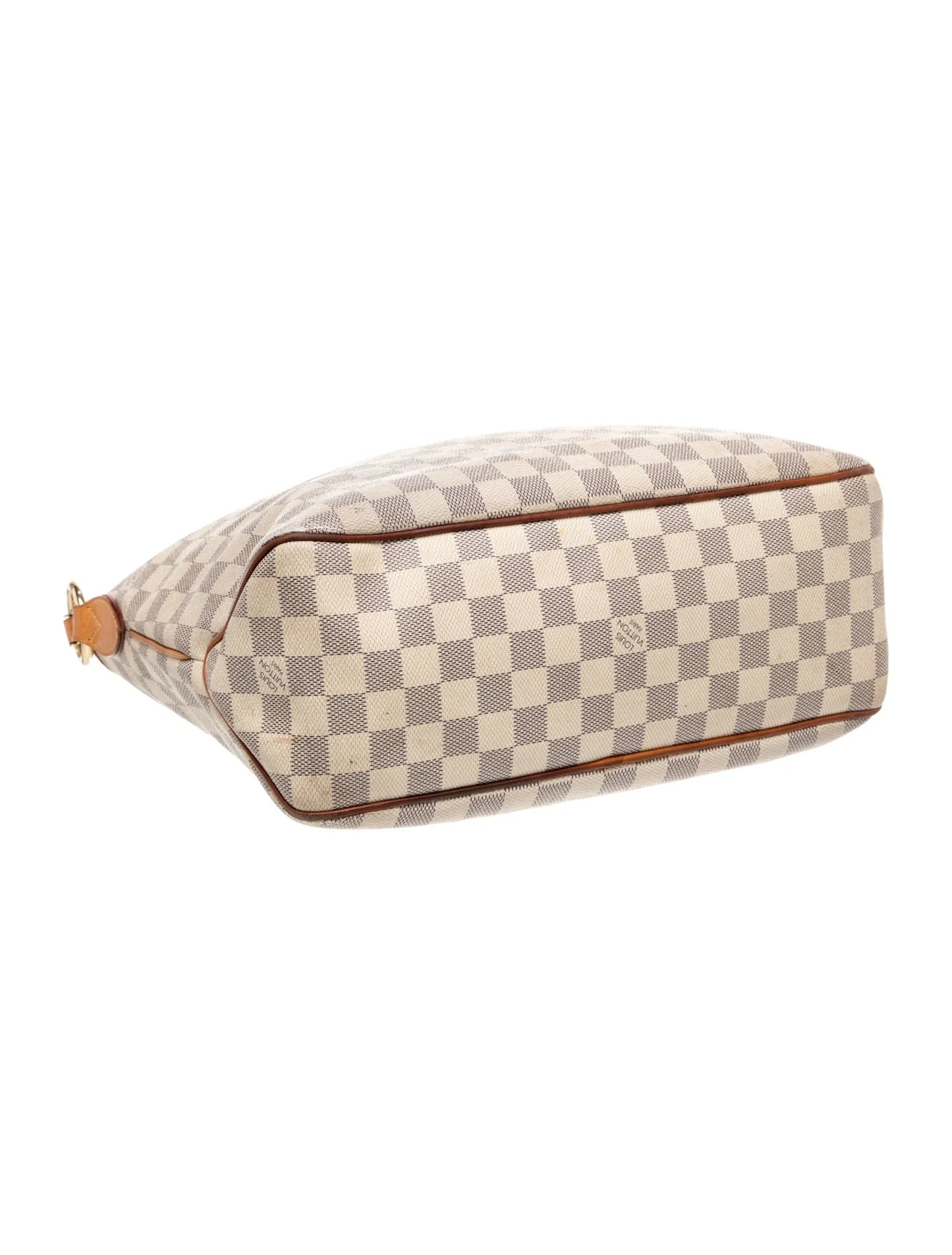 $1250 Louis Vuitton Damier Azur Delightful PM Rose Ballerine