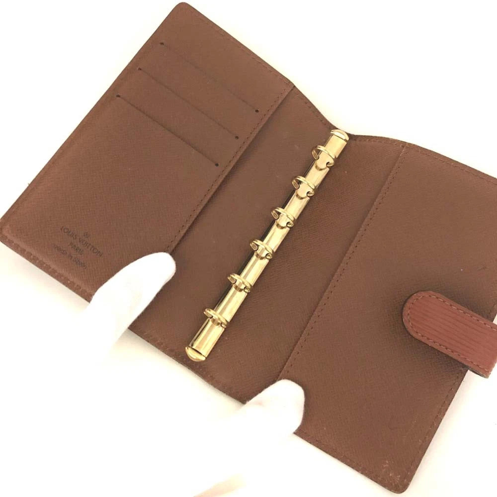Louis Vuitton Epi Agenda PM Leather Notebook Cover Brown CA0927