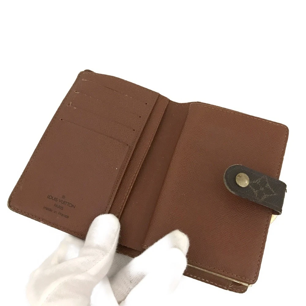 $750 2000 Louis Vuitton Monogram French Purse Wallet  TH1010