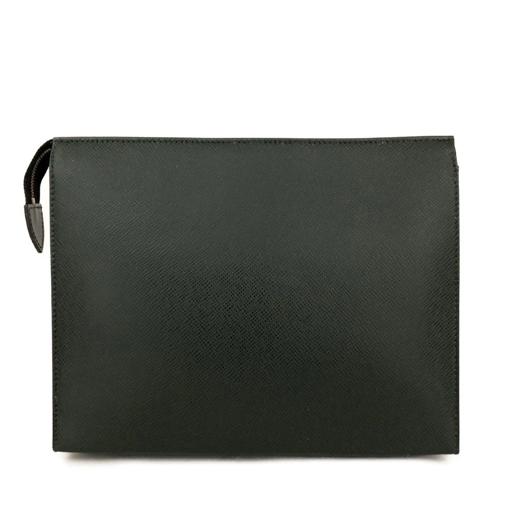 $1420 1995 Louis Vuitton Taiga Poche Toilette 26 Cosmetics Pouch Epicea TH1915