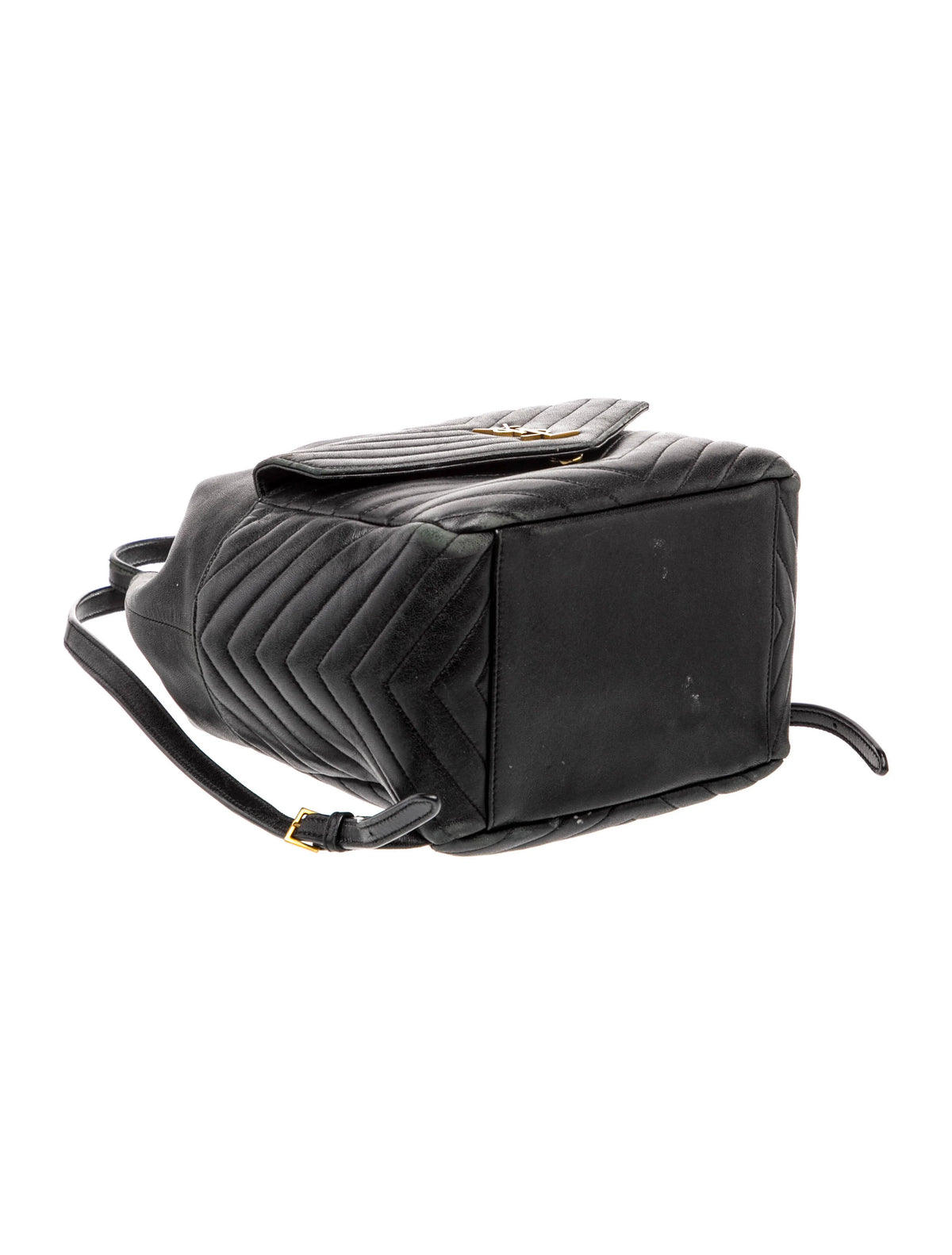 $2850 Saint Laurent Lambskin Matelasse Monogram Joe Backpack Black 10021113