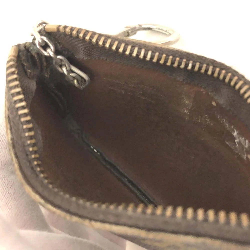Louis Vuitton Monogram Pochette Cles Wallet Coin Purse Brown 8901ET