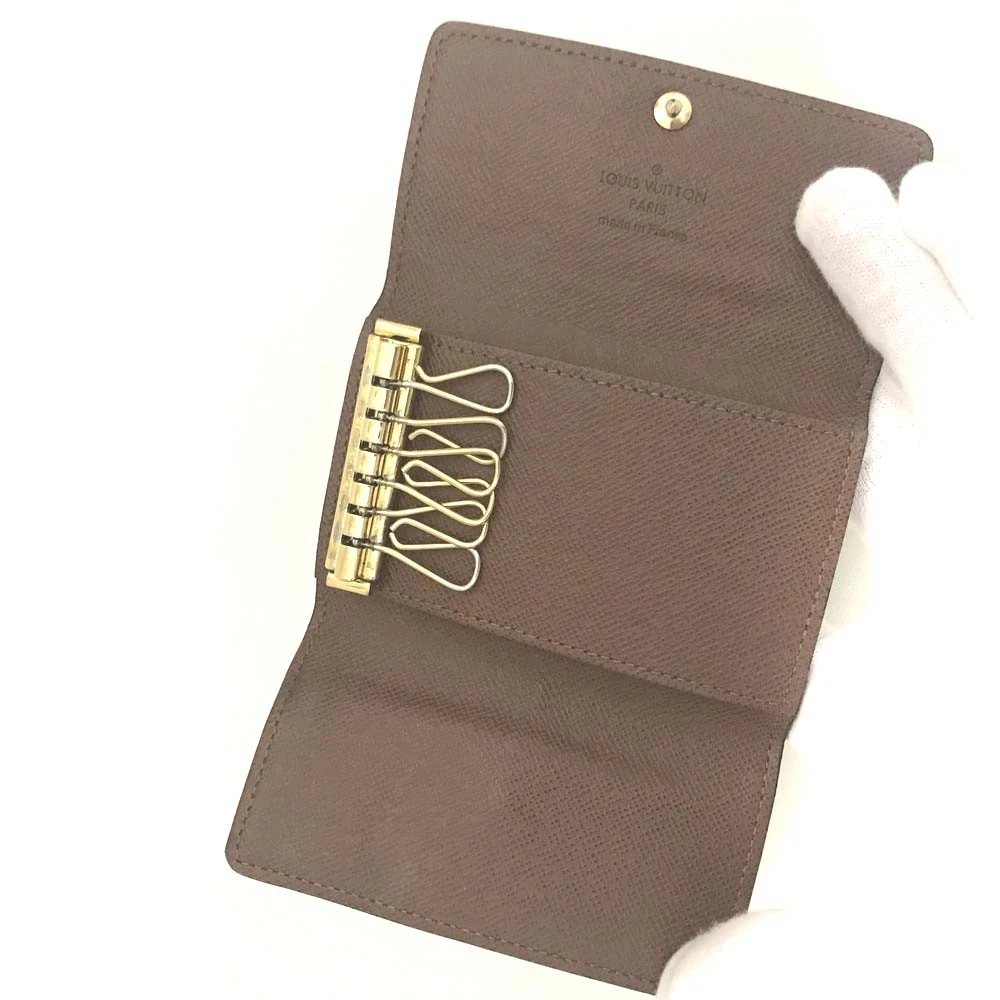 $355 Louis Vuitton Monogram Multicles 6 Ring Key Case Brown CT0169
