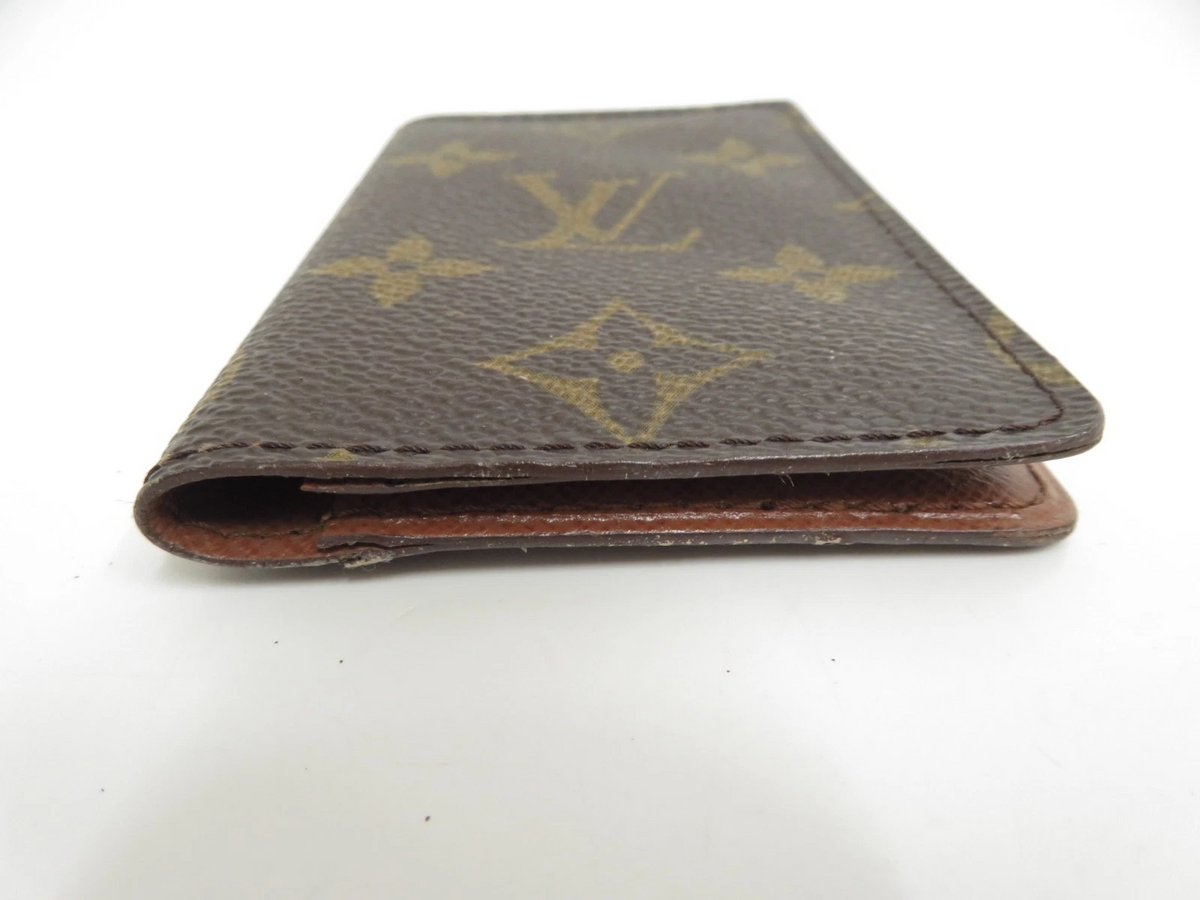 $390 2004 Louis Vuitton Monogram Pochette Cartes Visite RA0044