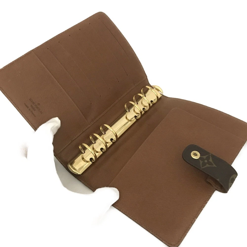 Louis Vuitton Monogram Agenda MM Notebook Cover Brown