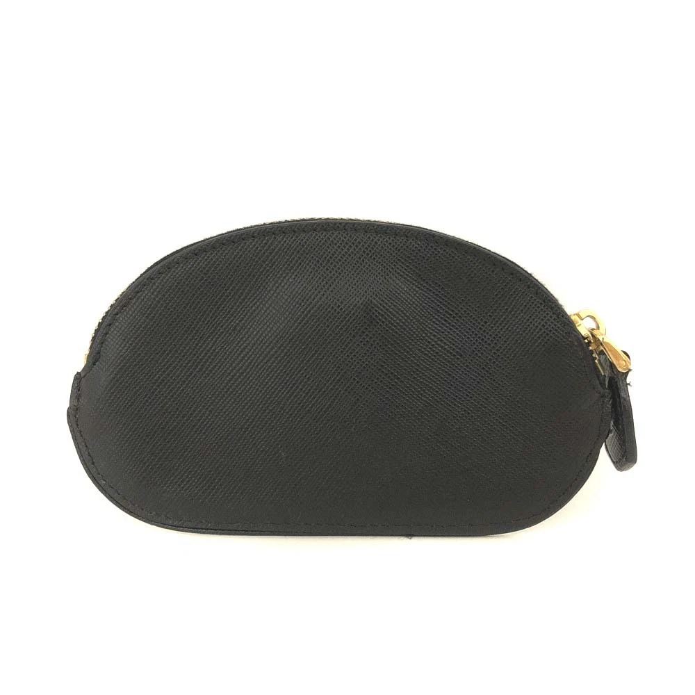 PRADA Saffiano Leather Coin Purse Wallet Black/3CH1162