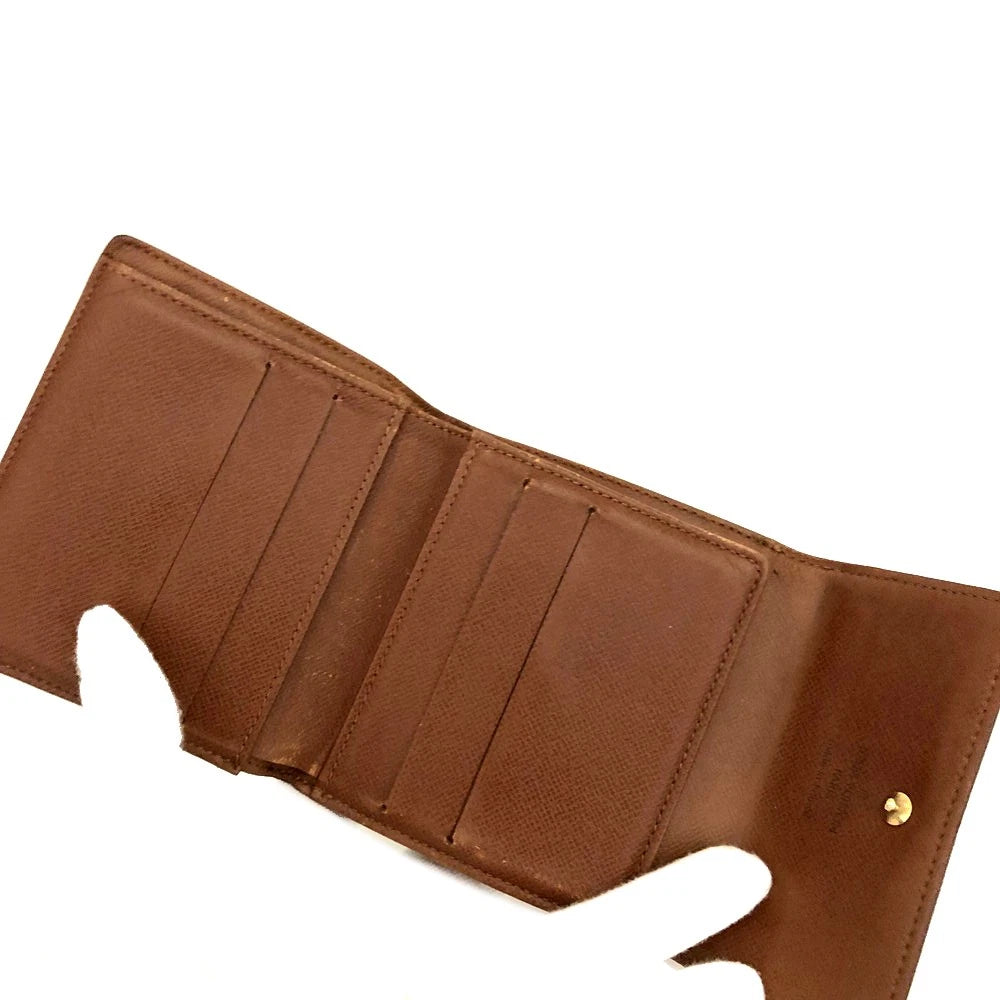 Louis Vuitton Monogram Portefeiulle Elise Trifold Wallet Brown SP0010