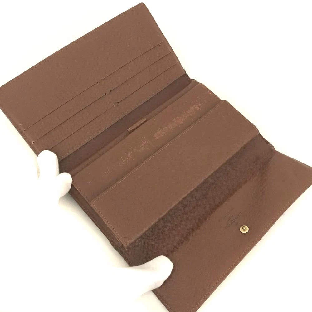 Louis Vuitton Monogram Porte Tresor International Long Wallet Brown TH1909