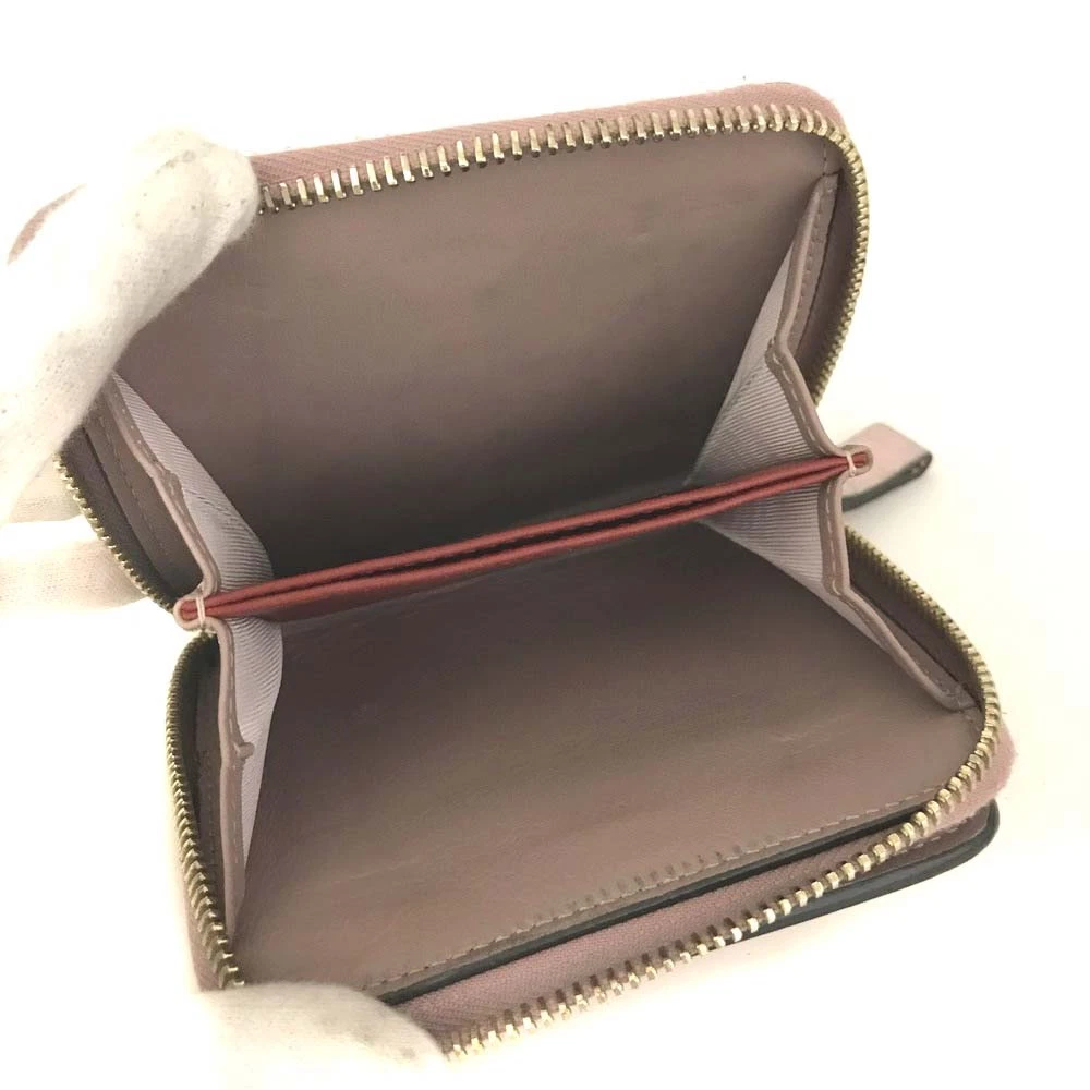 VALENTINO Garavani Rock Studs Leather Bifold Wallet Pink/6CF1186