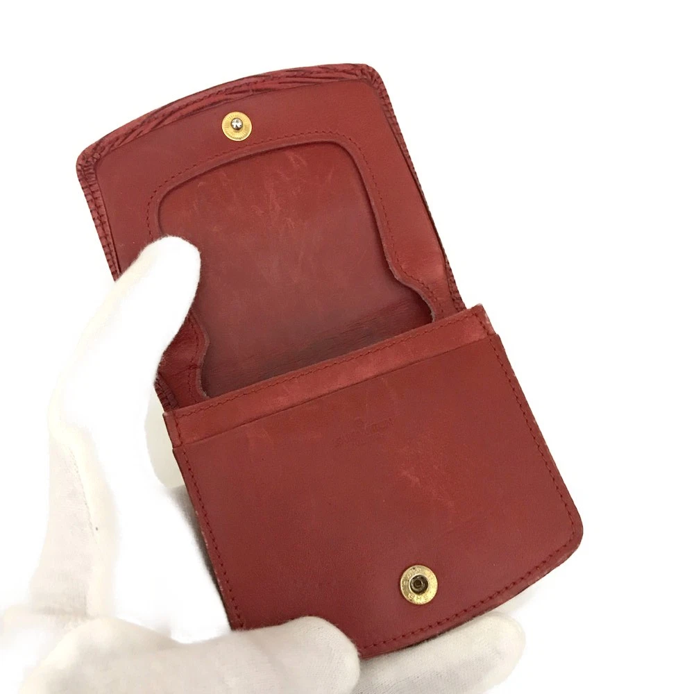 $480 1980s LOUIS VUITTON Epi Porte Monnaie Simple Red