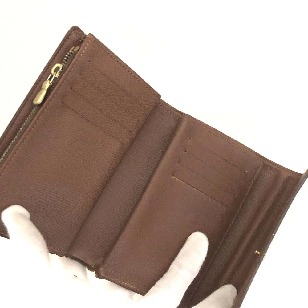 Louis Vuitton Monogram Portefeiulle Alexandra Trifold Wallet Brown CA1100
