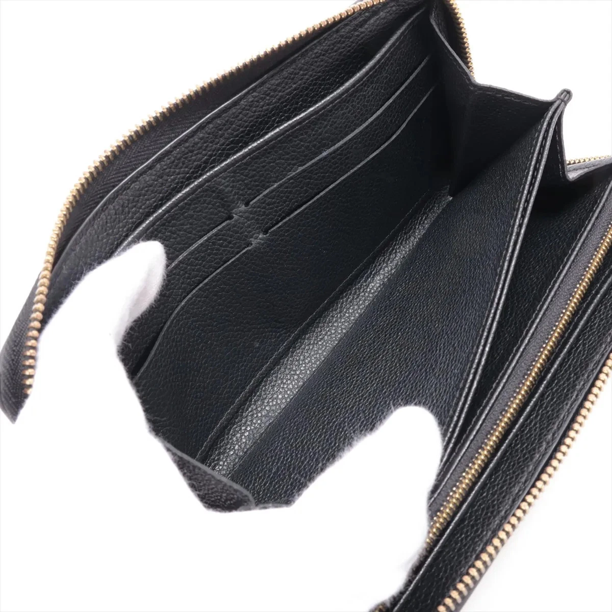 Louis Vuitton Empreinte Zippy Wallet M61864 Noir Zip Round Wallet