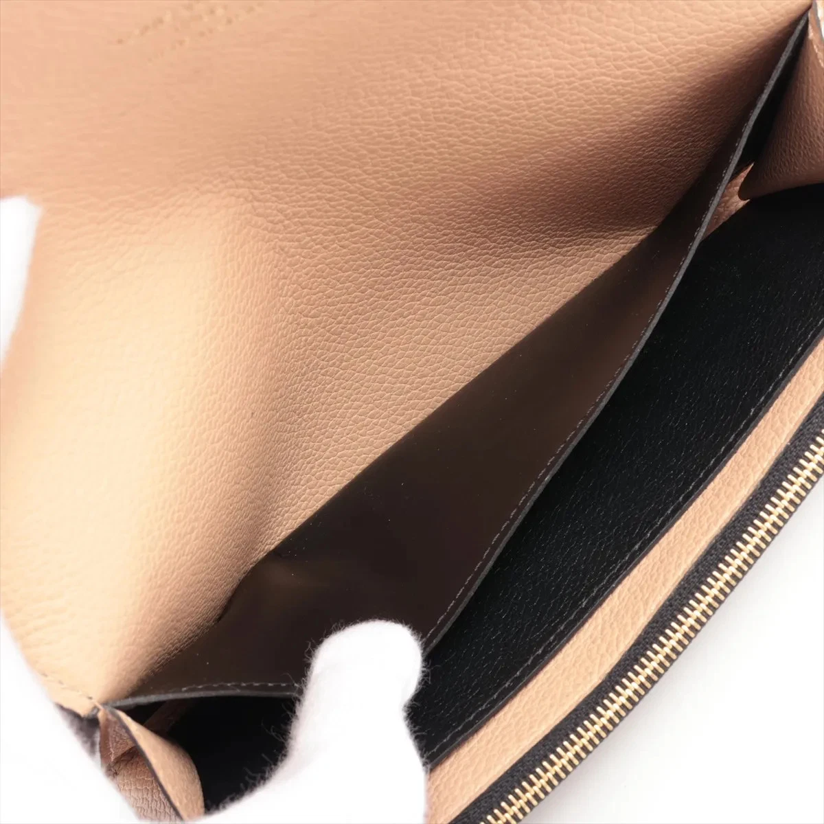 Louis Vuitton Empreinte Portofeuille Emilie M62369 Noir Long Wallet There is a s