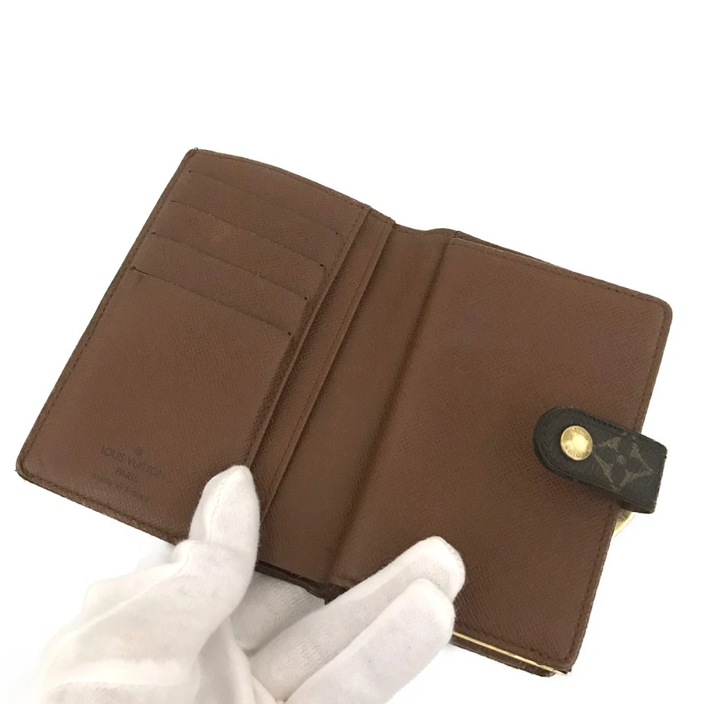 $560 Louis Vuitton Monogram Porte Monnaie Billets Viennois Bifold Wallet MI0012