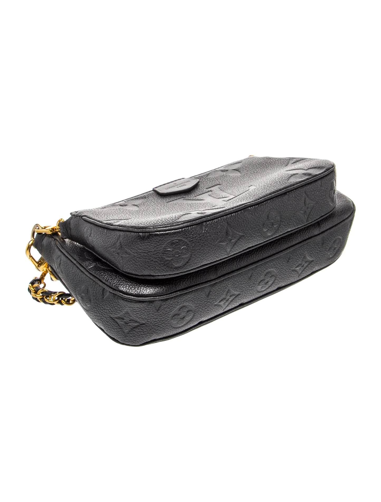 $3200 Louis Vuitton Empreinte Monogram Giant Multi Pochette Accessories Black