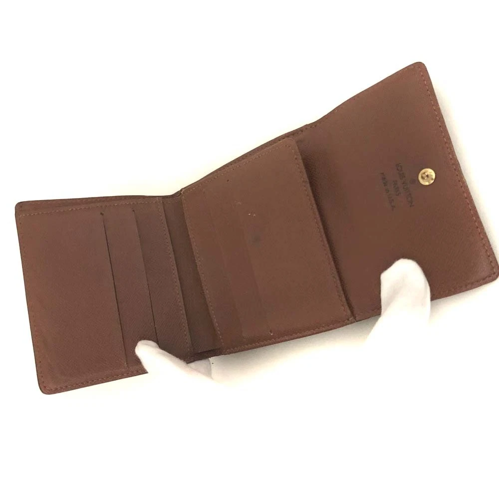 Louis Vuitton Monogram Portefeiulle Elise Trifold Wallet Brown SD0031
