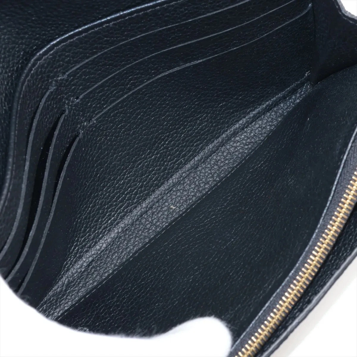Louis Vuitton Empreinte Portefeuille Sarah M61182 Noir Long Wallet There was an