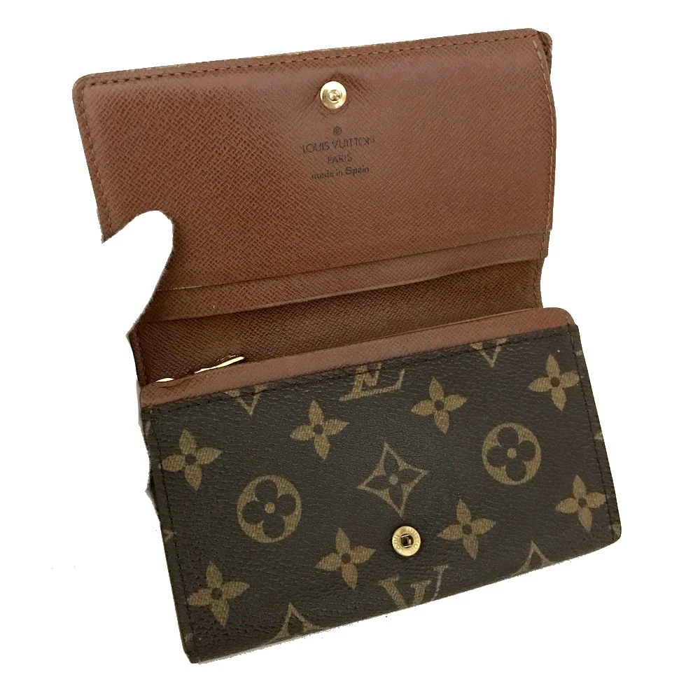 $560 2000 Louis Vuitton Monogram Porte Monnaie Billets Tresor Bifold Wallet CA0040