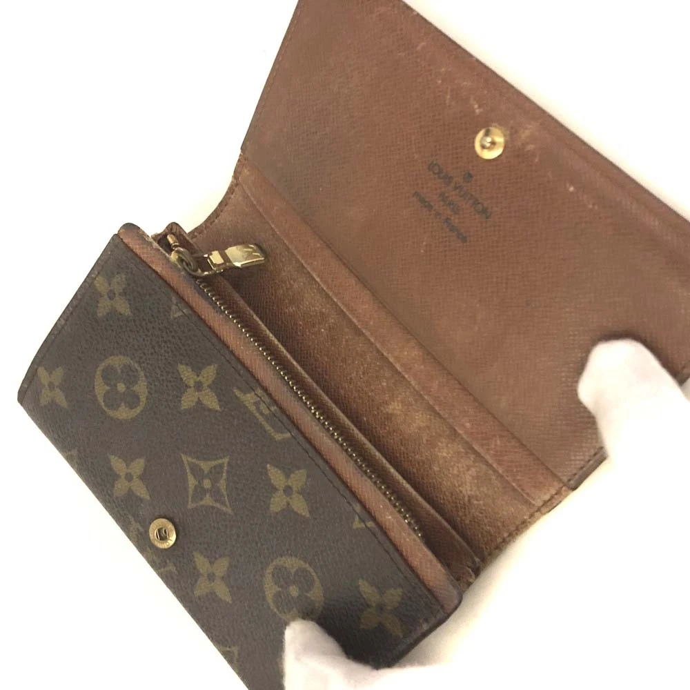 Louis Vuitton Monogram Porte Monnaie Billets Tresor Bifold Wallet RA0965