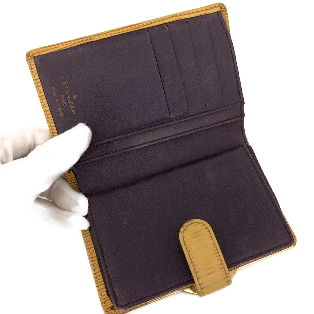 Louis Vuitton Epi Porte Monnaie Billets Viennois Leather Wallet MI1906