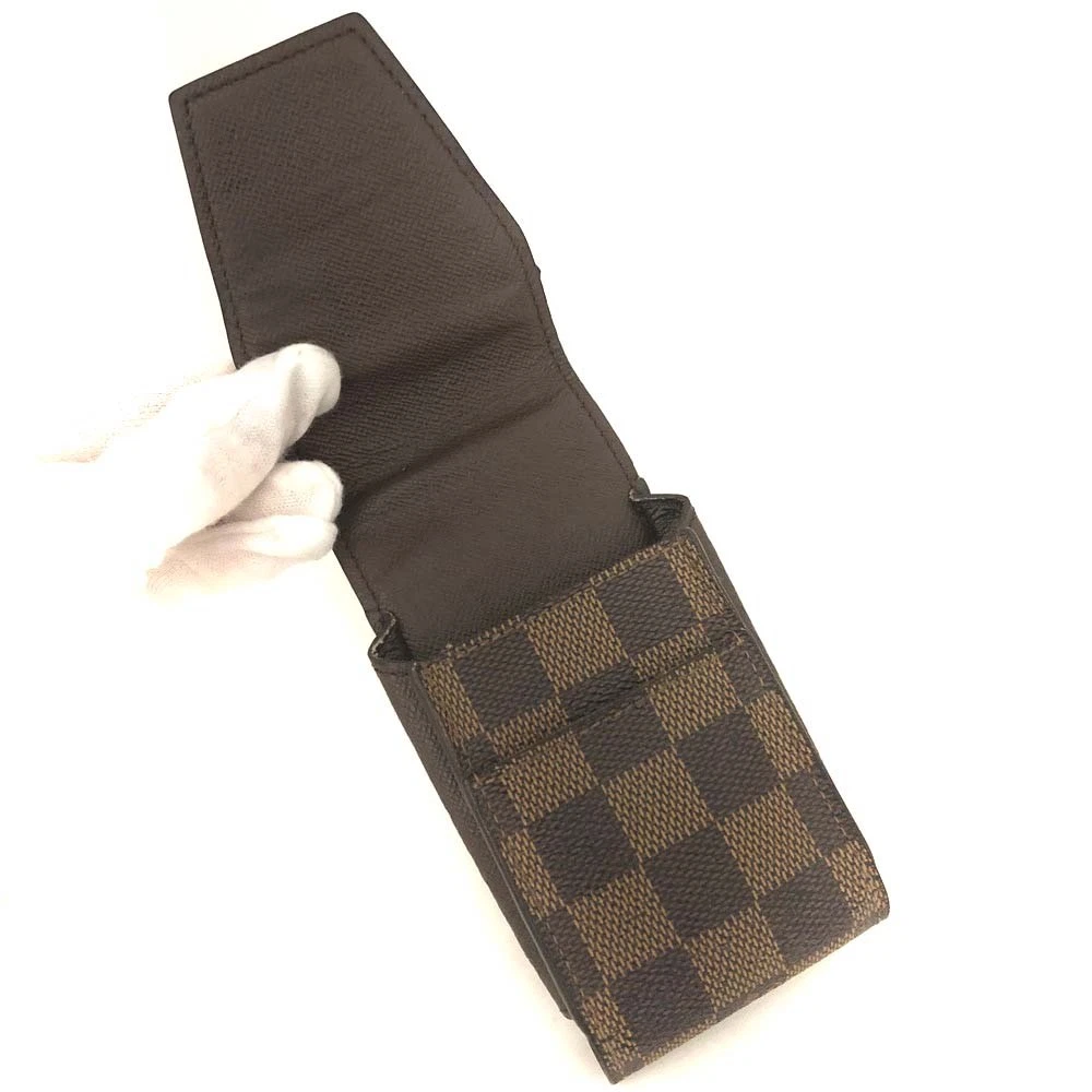 $340 2012 Louis Vuitton Damier Cigarette Case Brown CT0132