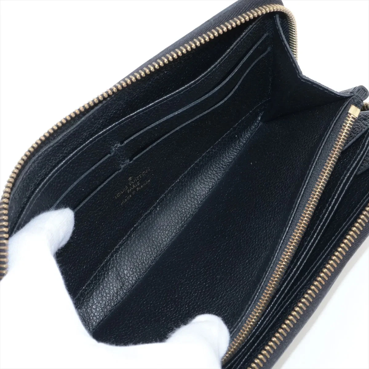 Louis Vuitton Empreinte Zippy Wallet M61864 Noir Zip Round Wallet