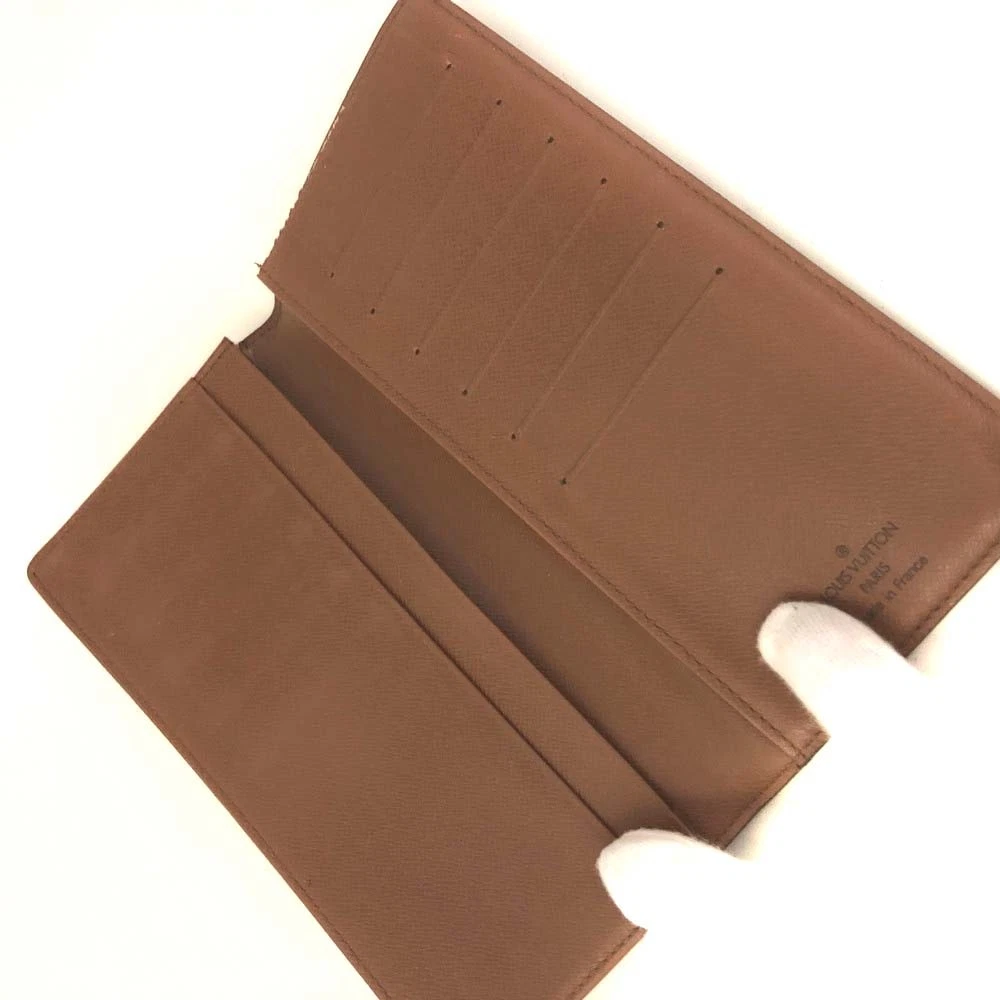 $710 1999 Louis Vuitton Monogram Porte Checkbook Holder Long Wallet MI0919