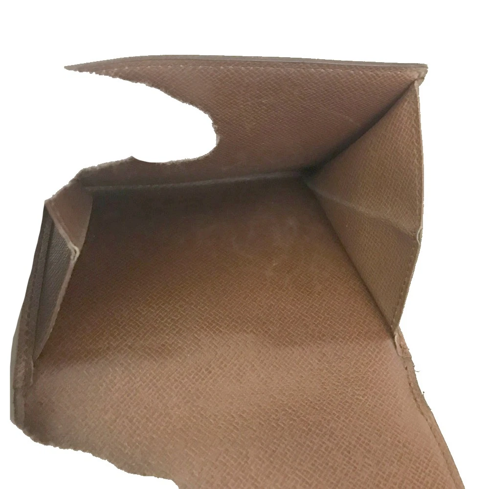 $605 Louis Vuitton Monogram Portefeiulle Elise Trifold Wallet Brown SP0924