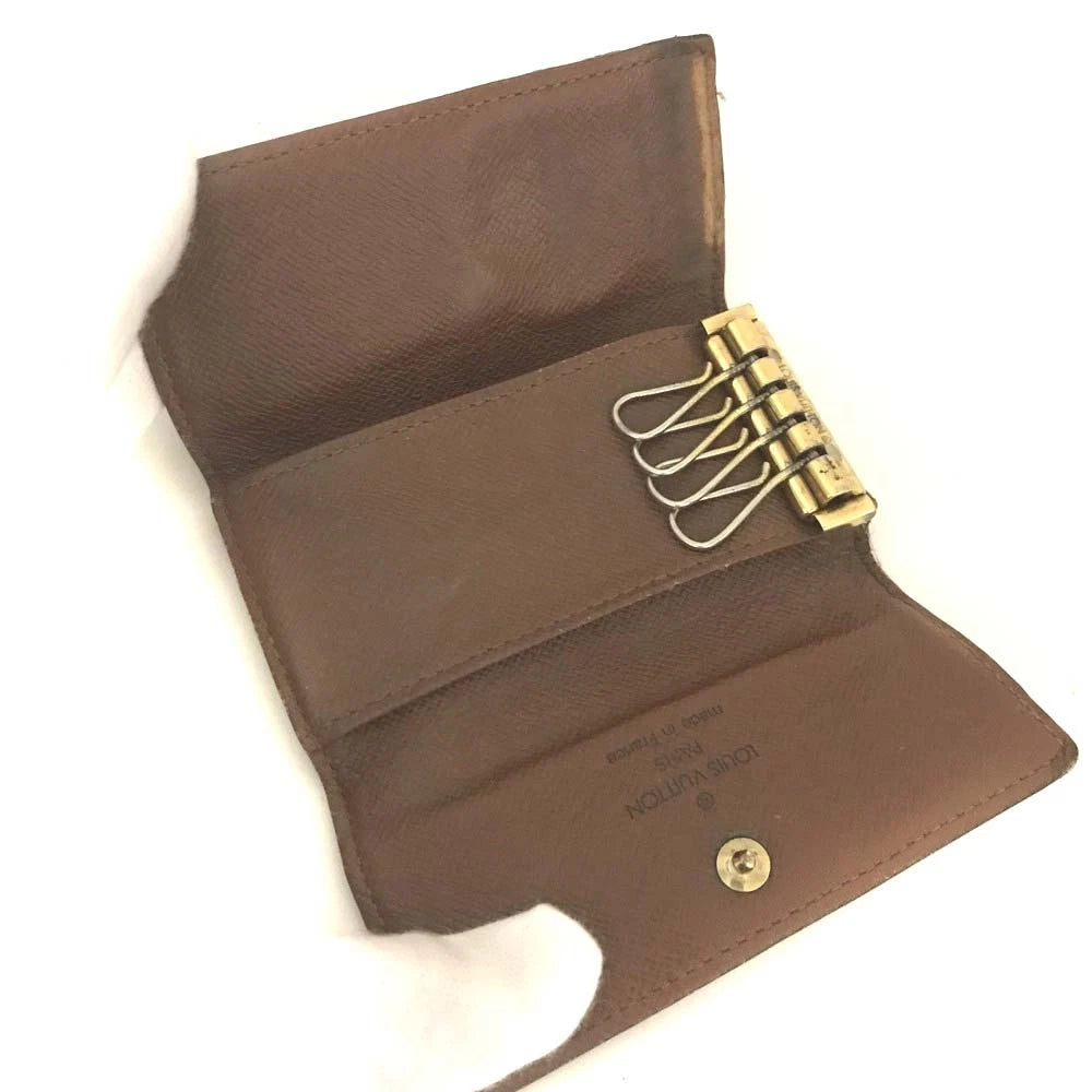 Louis Vuitton Monogram Multicles 4 Ring Key Case Brown TH0033