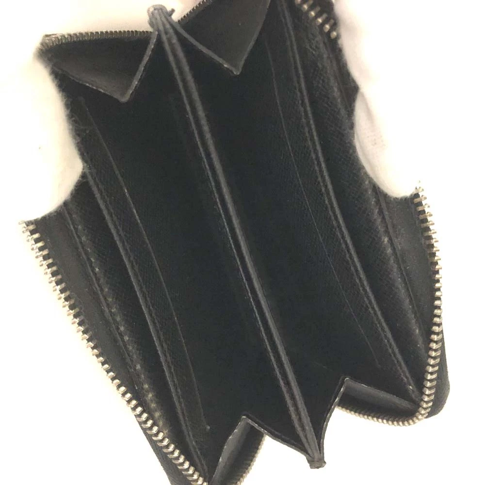 EGA Louis Vuitton Damier Graphite Zippy Zip Coin Purse Wallet Black/3CH0364