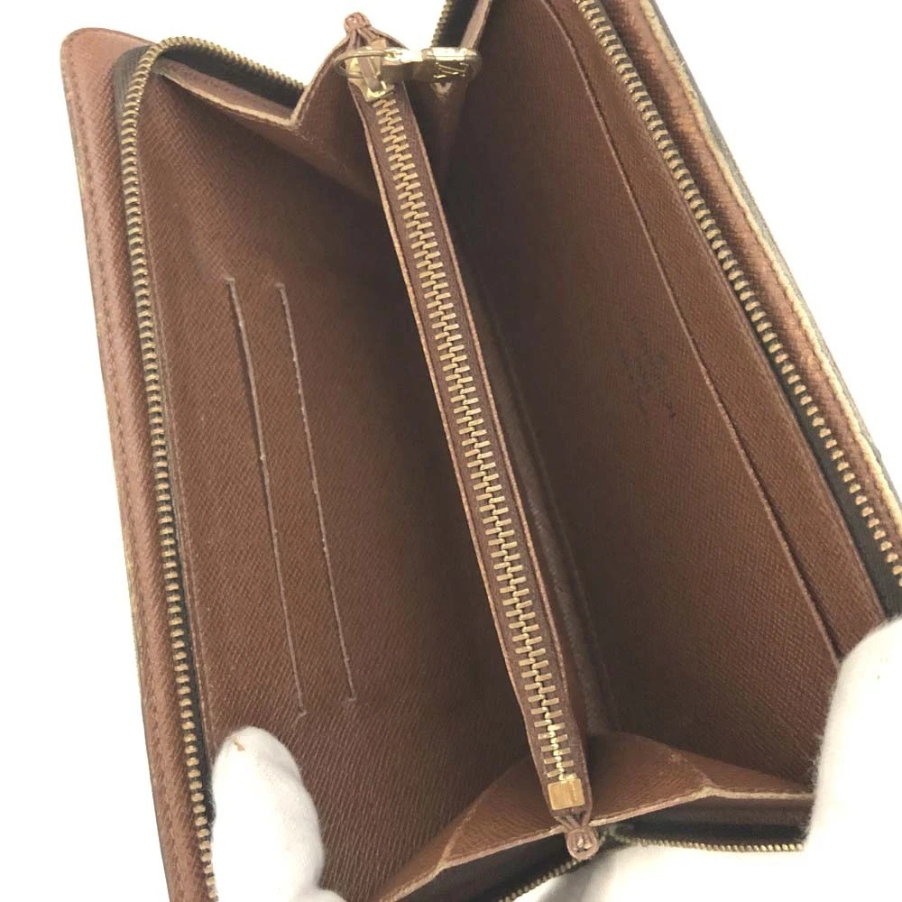 EGA Louis Vuitton Monogram Porte Monnaie Zippy Long Wallet Brown/3CH0321