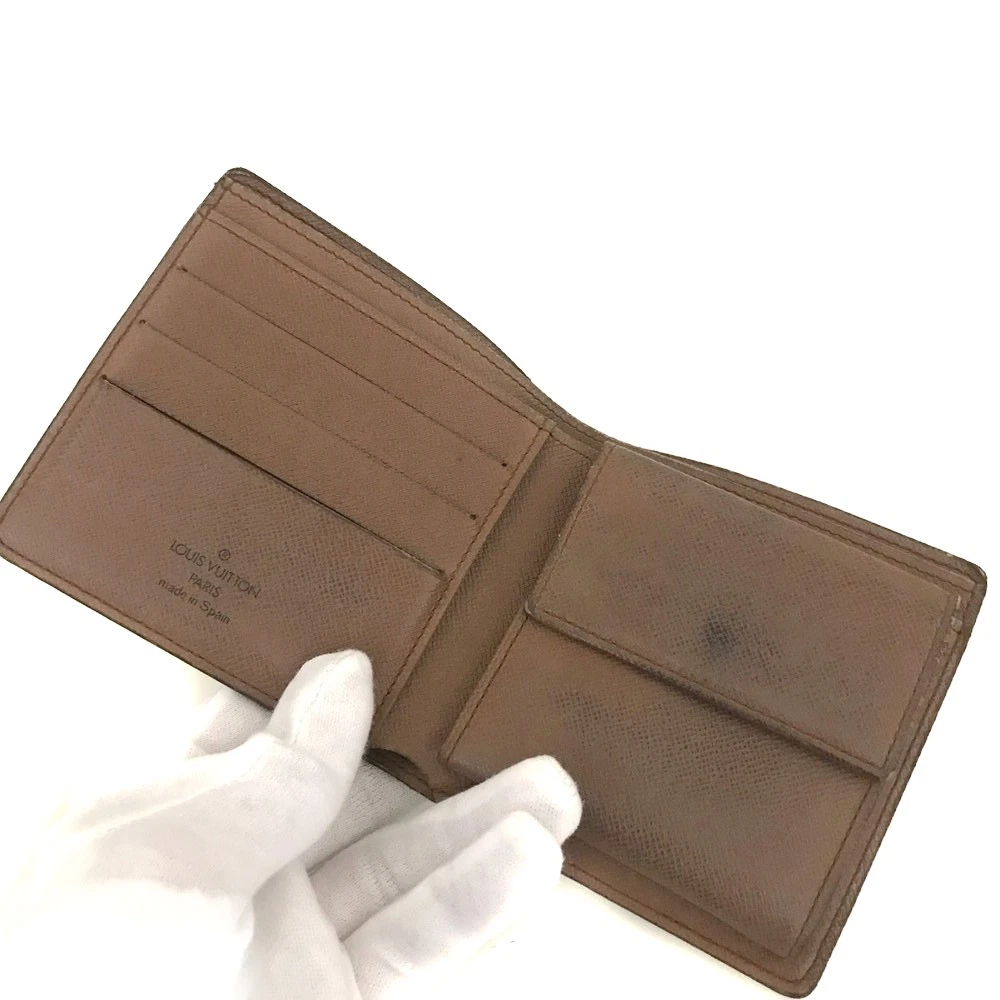 $585 1992 Louis Vuitton Monogram Portefeiulle Marco Bifold Wallet Brown CA1912