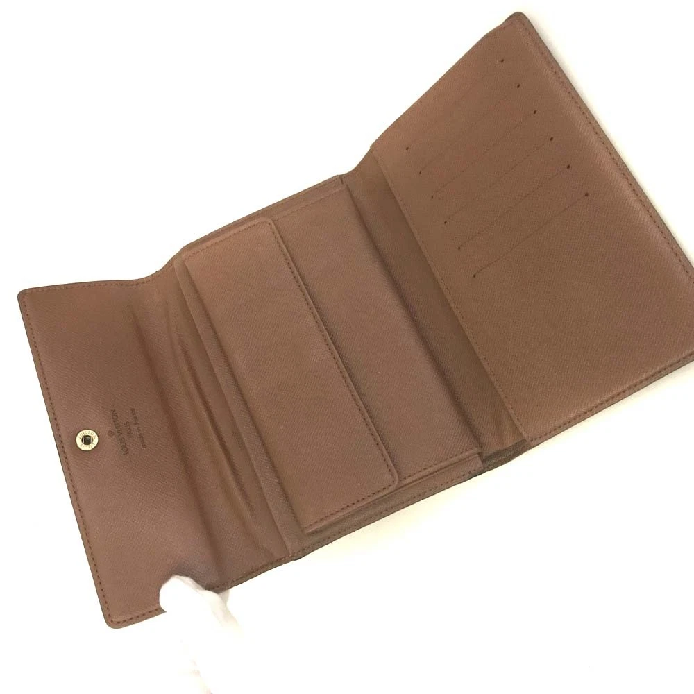 $635 1997 Louis Vuitton Monogram Porte Tresor Etui Papiers Trifold Wallet SP1917
